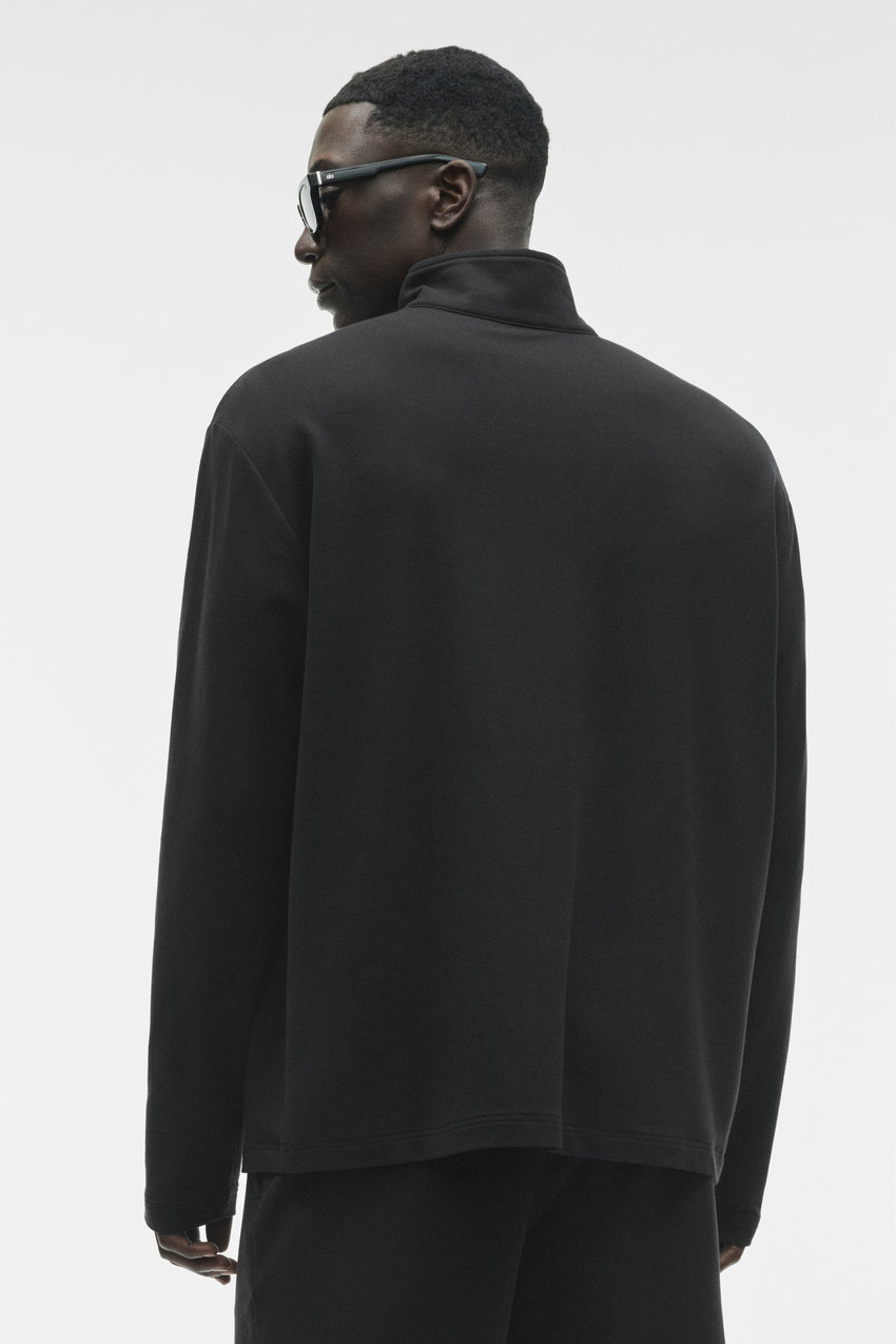Double Take Long Sleeve 1/4 Zip - Black